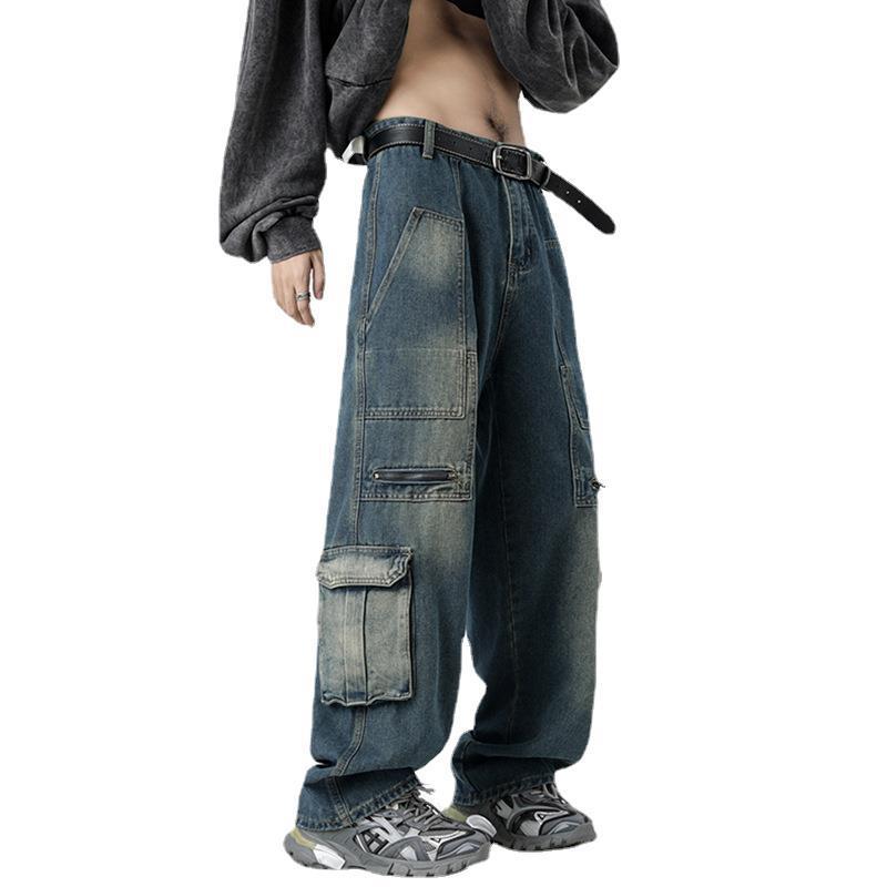 Multi-pocket wide leg Jeans