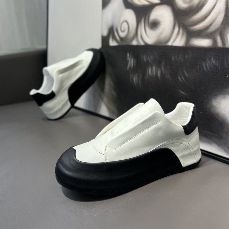 Leather Slip-on Running Shoes