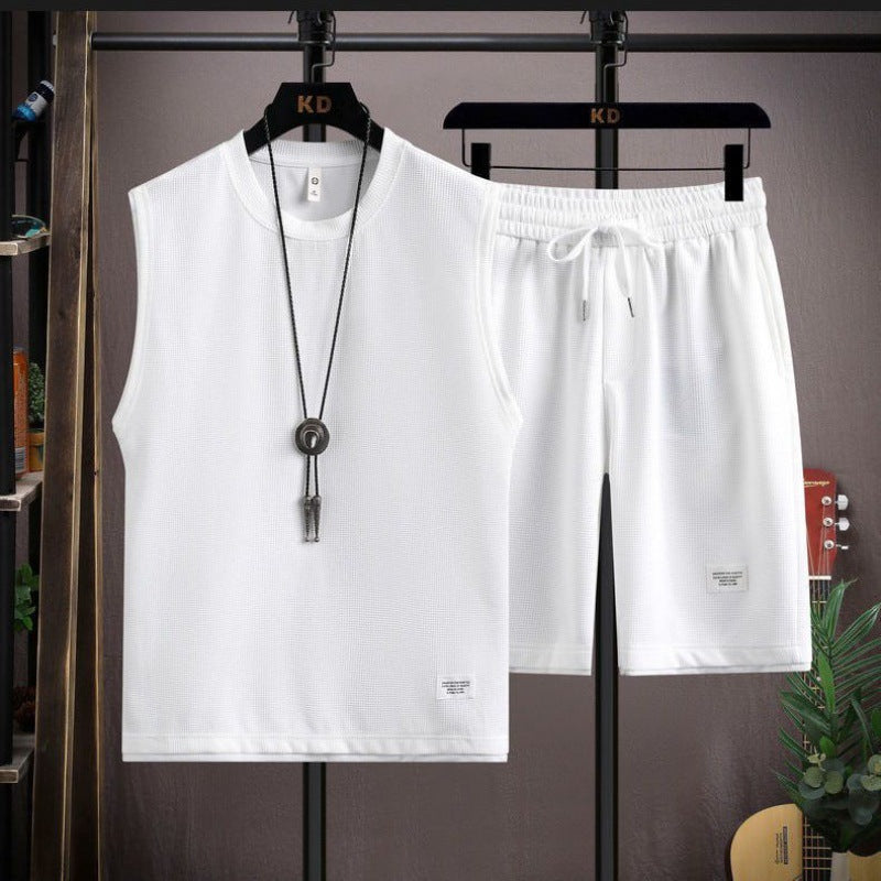 Men's T-shirt and Shorts Ice Silk set