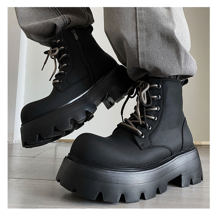 Martin High Top Lace-up Leather Boots