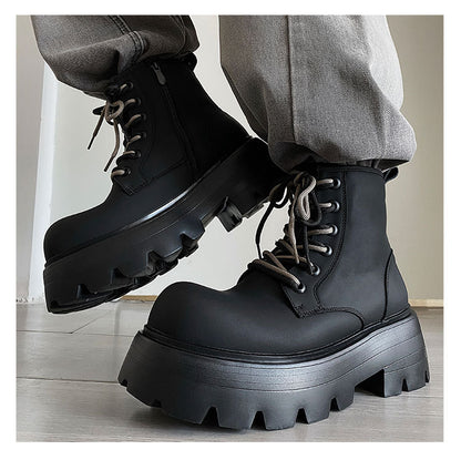 Martin High Top Lace-up Leather Boots