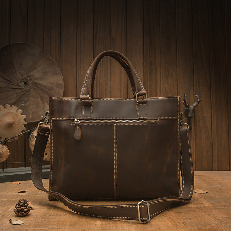 Men's Handmade Vintage Leather Briefcase