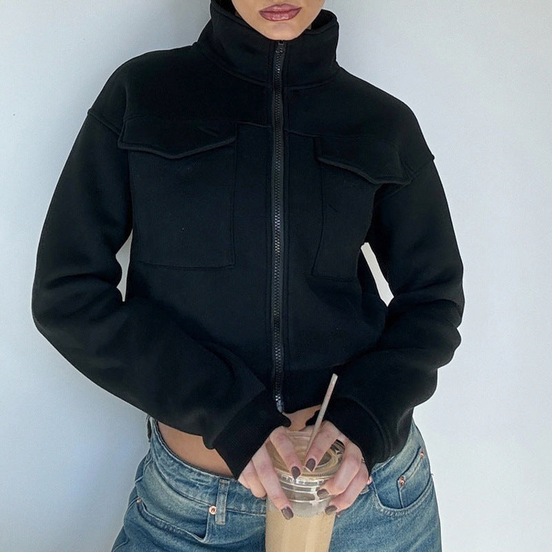 Women's Loose Short Hot Turtleneck Coat