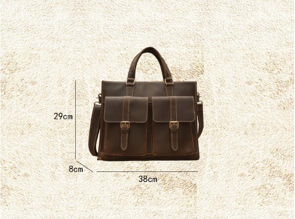 Men's Handmade Vintage Leather Briefcase