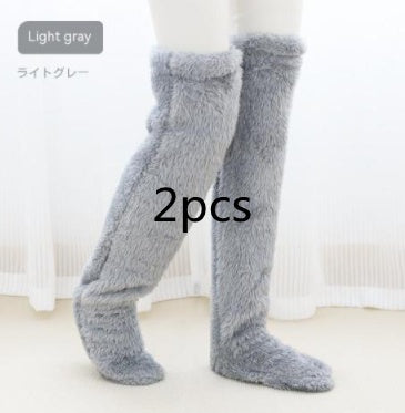Over Knee High Fuzzy Winter Long Socks