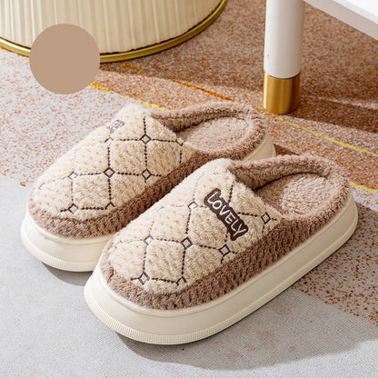 Thick-soled Non-slip Fluffy Winter Slippers