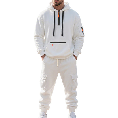 Leisure Suit Sweater Hoodie  Pullover Men's Sports Casual Two-piece Set
