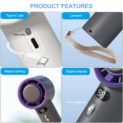 Portable Handheld Turbo Fan Cooling Semiconductor Refrigeration