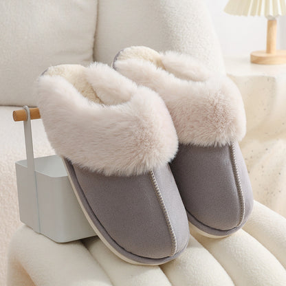 Couple's Winter Warm Indoor Fur Slippers