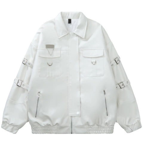 High Street Hot PU Leather Jacket Coat