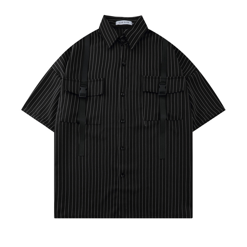 Men's Vibe Style Vertical Stripes Shirt