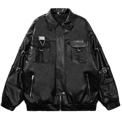 High Street Hot PU Leather Jacket Coat