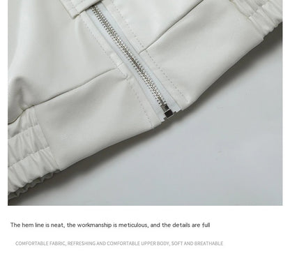 High Street Hot PU Leather Jacket Coat