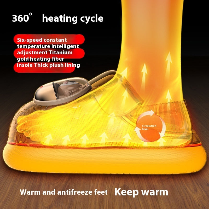 Couple's Electrothermal Rechargeable Winter Heating Shoes