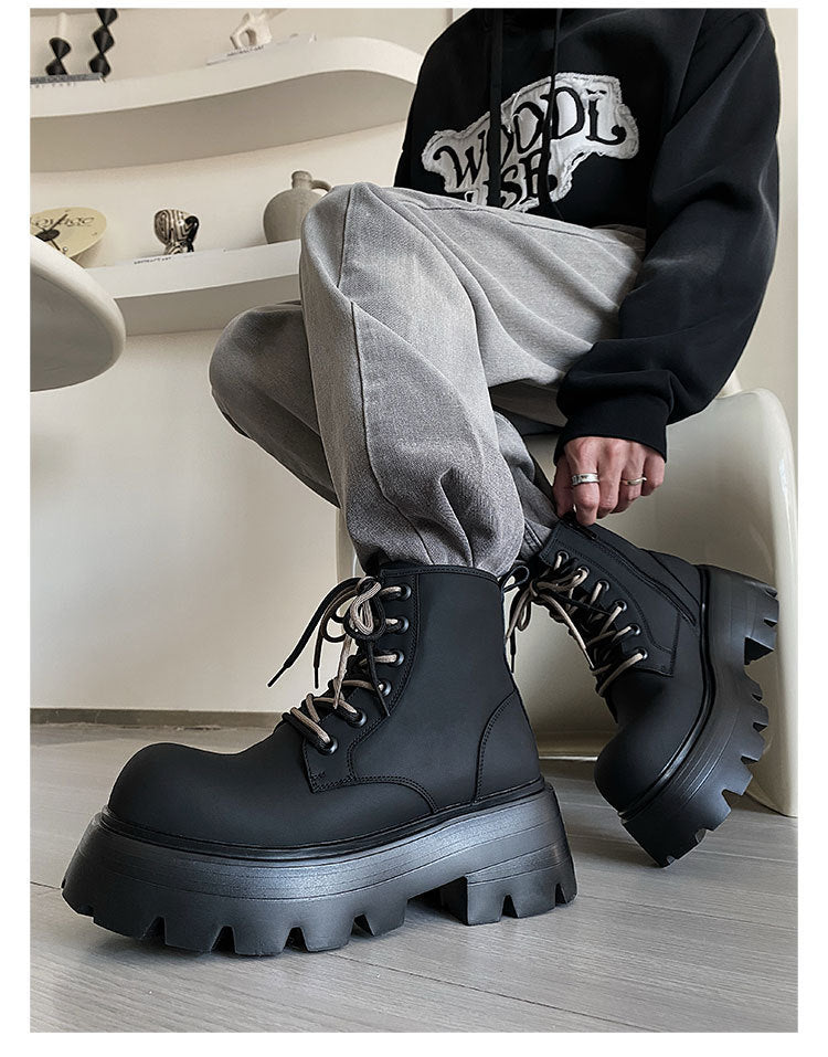 Martin High Top Lace-up Leather Boots