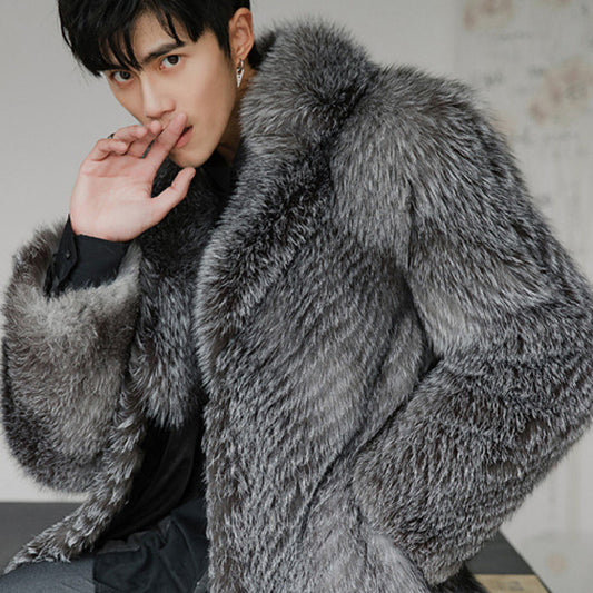 Men's Winter Fox Fur Coat