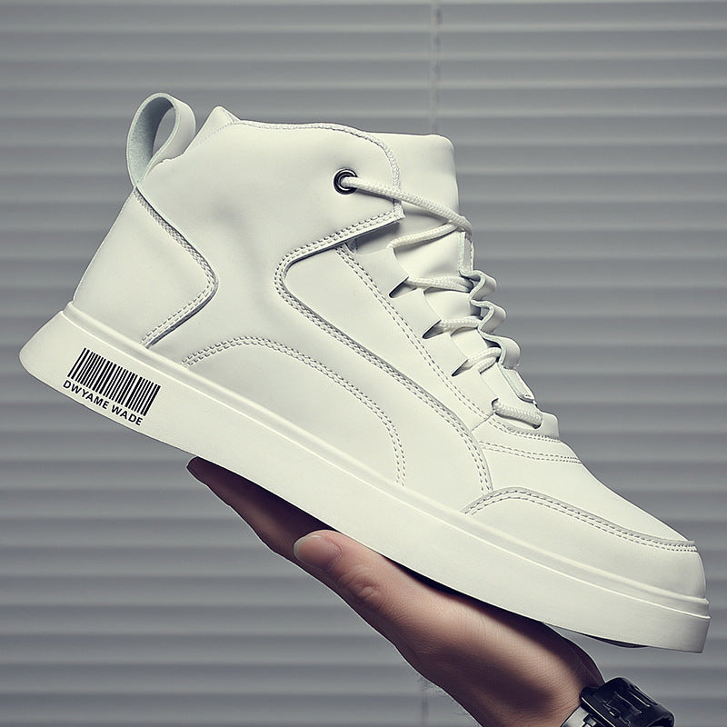 Men's Mid-top Sports Board White Shoes