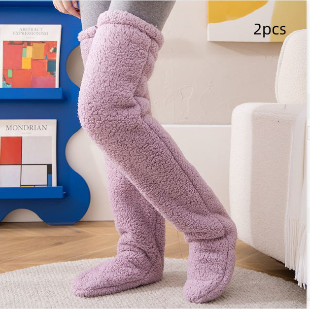 Over Knee High Fuzzy Winter Long Socks