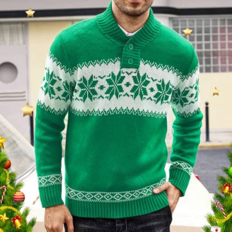 Men's Sweater Autumn And Winter Long Sleeved Christmas Sweater