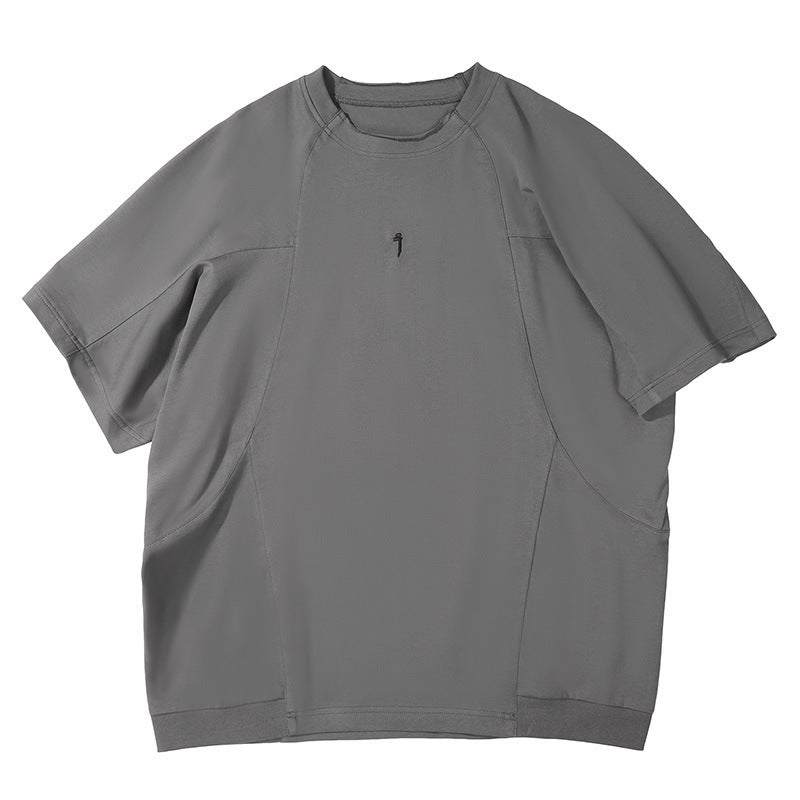 Men's Loose Casual Worn Neckline Short Sleeve