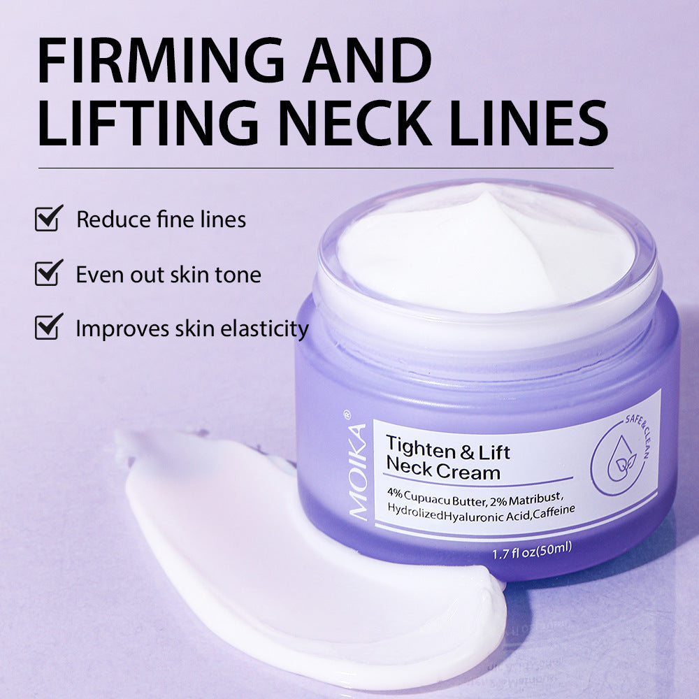 Neck Wrinkle Removal, Tightening, Firming, Fade Fine Lines, Anti-Aging Necklines, Lifting, Shaping Beauty Neck Cream