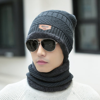 Men and Women Winter Beanie Hat Scarf Set