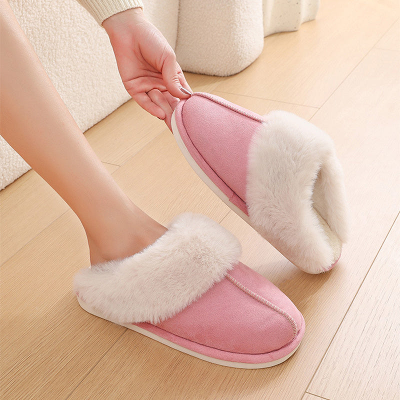 Couple's Winter Warm Indoor Fur Slippers