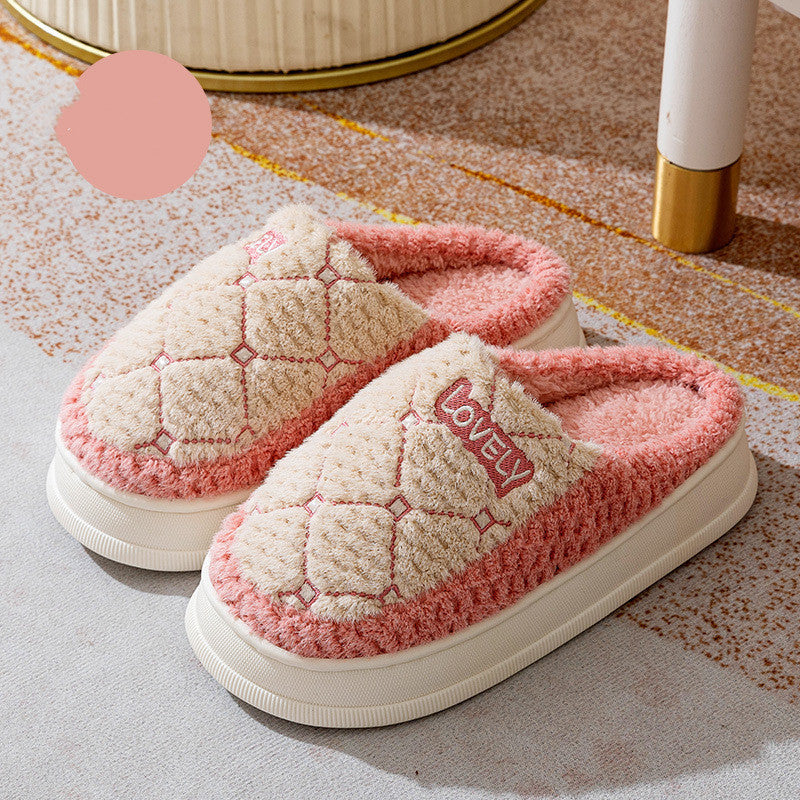 Thick-soled Non-slip Fluffy Winter Slippers