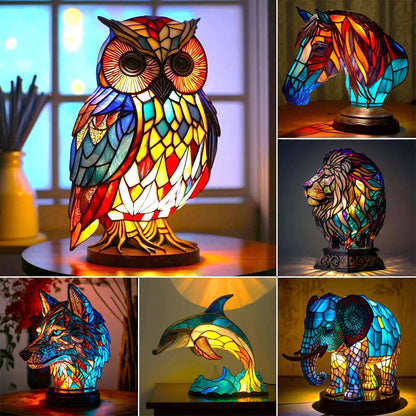 3D Colored Animal Light Desk Lamp Home Decoration