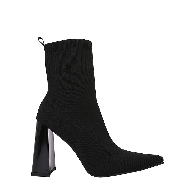 Retro Ankle Elastic Socks Boots