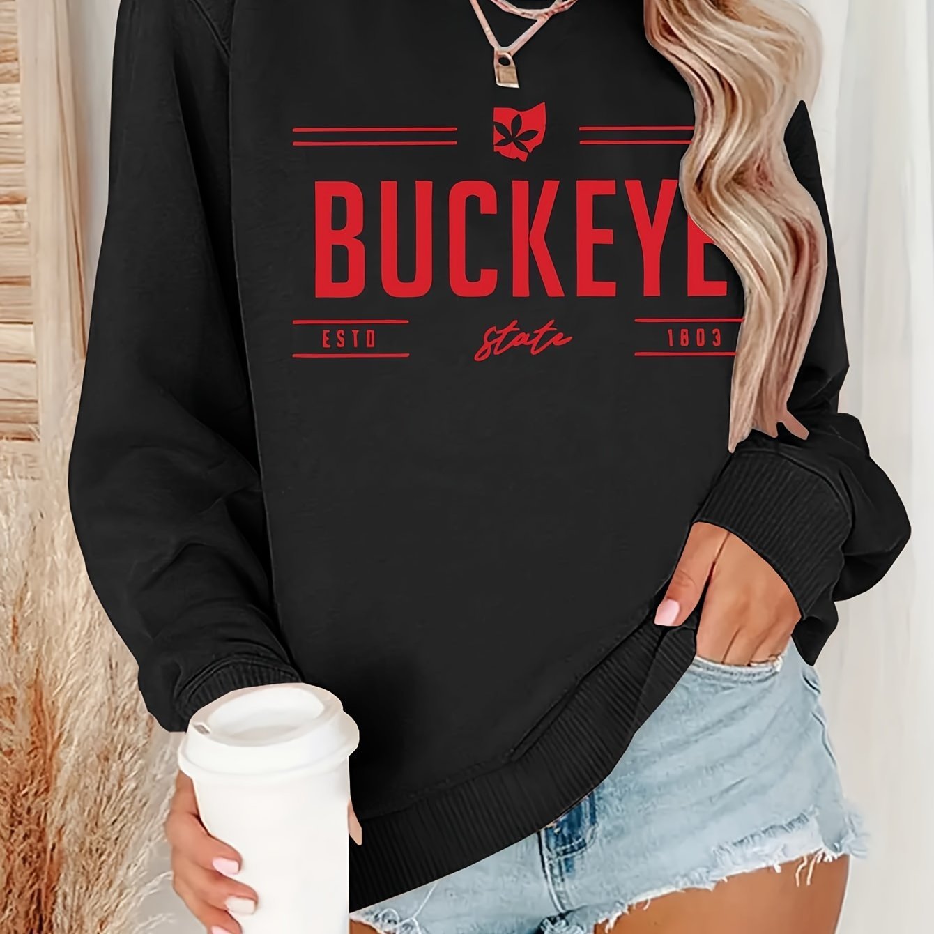Women's Crew Neck Casual Pullover