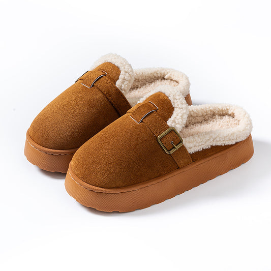 Thick Bottom Women's Fluffy Slippers