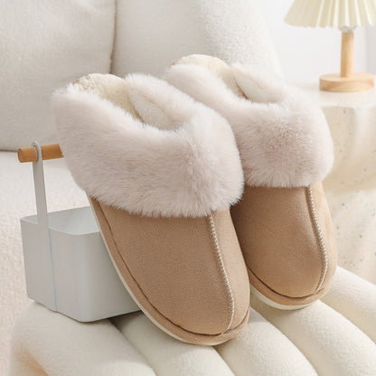 Couple's Winter Warm Indoor Fur Slippers