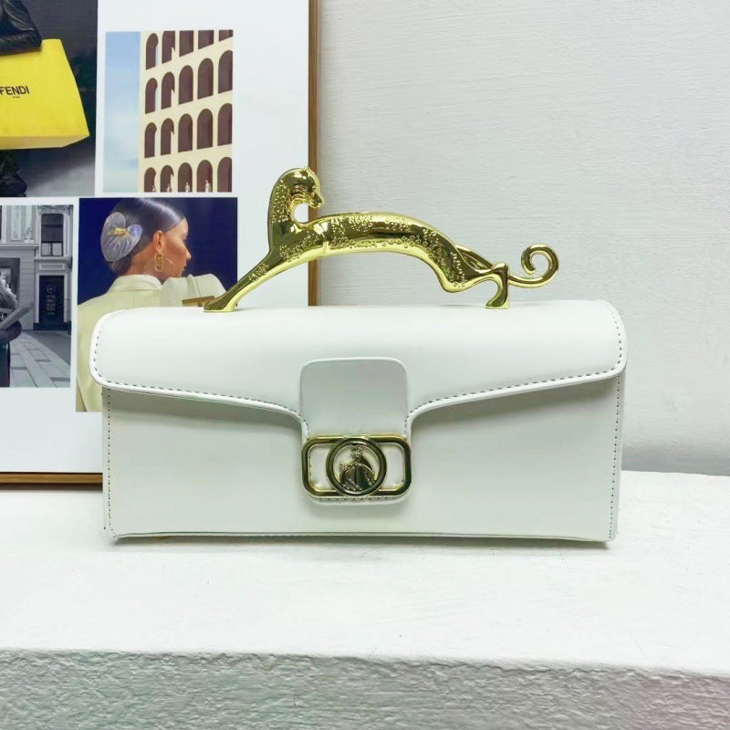 Women's Hard Handle Fashionable Crossbody Bag