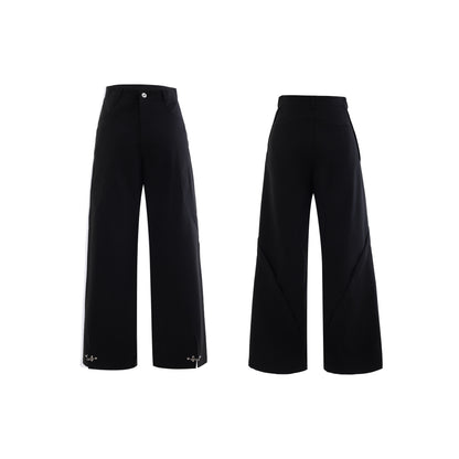 Hooded Vest Waistcoat Wide leg Pant