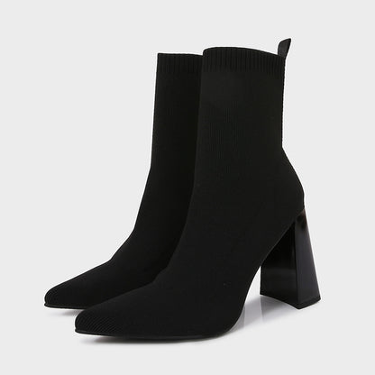 Retro Ankle Elastic Socks Boots