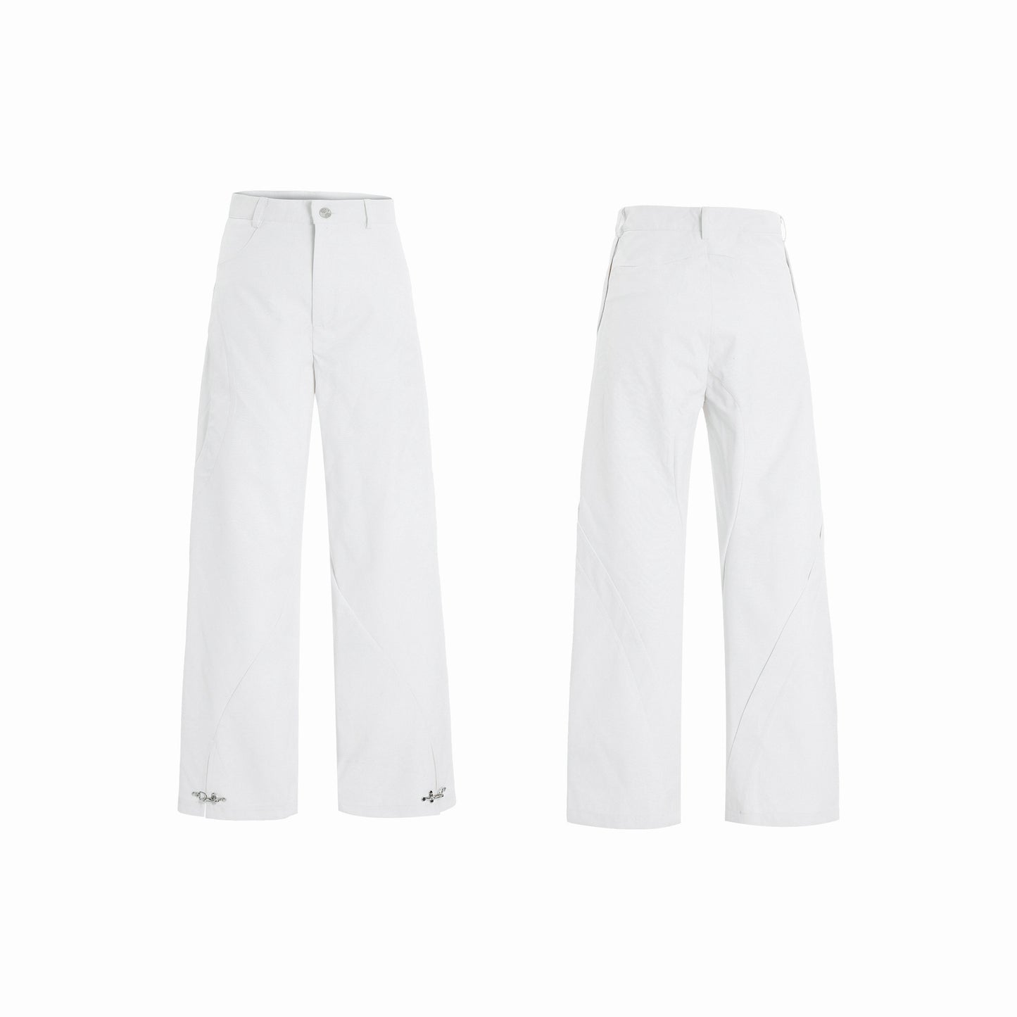 Hooded Vest Waistcoat Wide leg Pant