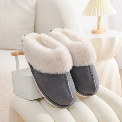 Couple's Winter Warm Indoor Fur Slippers