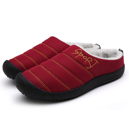 Mem's Waterproof Winter  Cotton Slippers