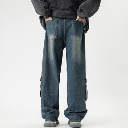 Multi-pocket wide leg Jeans