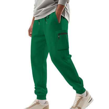 Men's Sports Multi-pocket Zipper Trousers