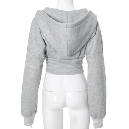 Women's Zipper Hoodie, Long Sleeve, Corset Jacket