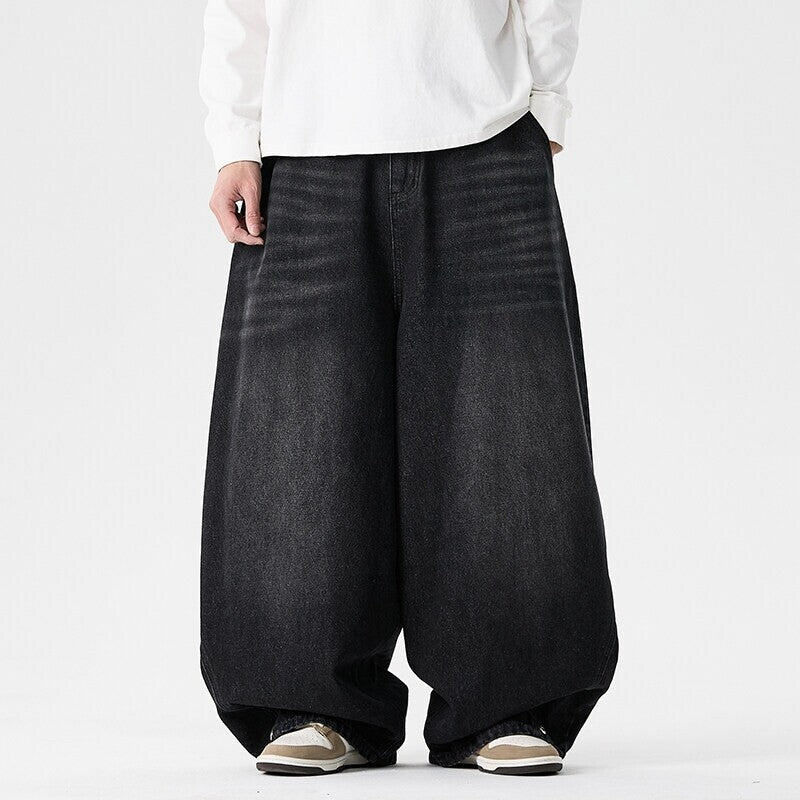 Men's Casual Plus Size Fashionable Wide Leg Pants