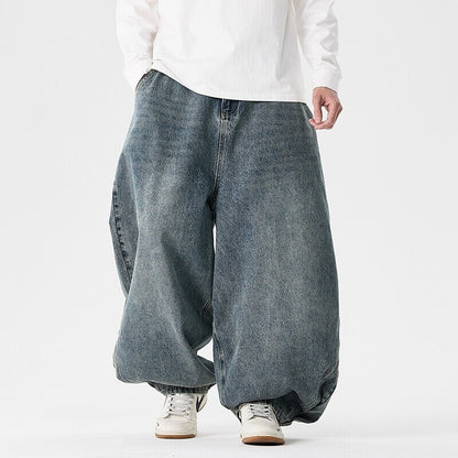Men's Casual Plus Size Fashionable Wide Leg Pants