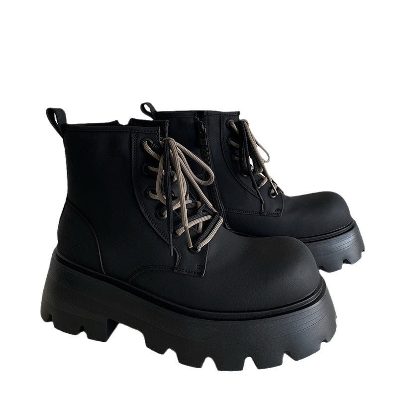 Martin High Top Lace-up Leather Boots