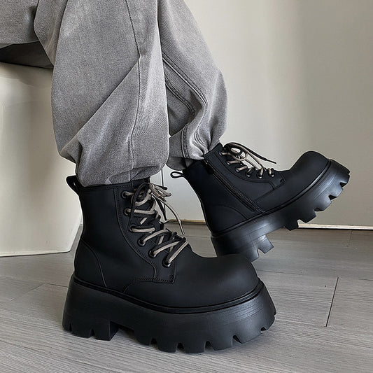 Martin High Top Lace-up Leather Boots