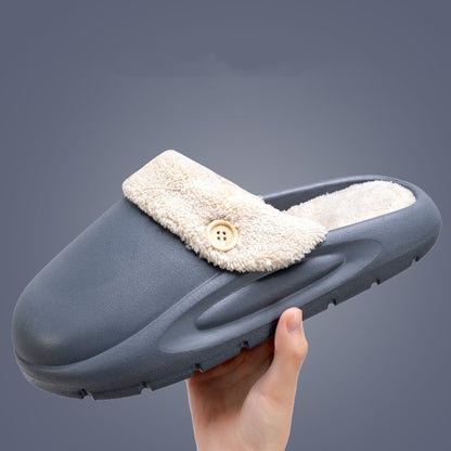 Waterproof Thick-soled Cotton Outdoors Slippers