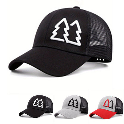 Embroidered Double Tree Hat Sun Hat