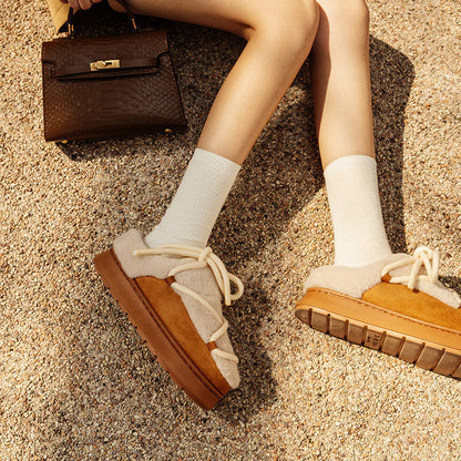 Women's Platform Cotton Slippers