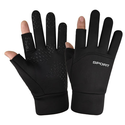 Waterproof Velvet Warm Full Finger Gloves